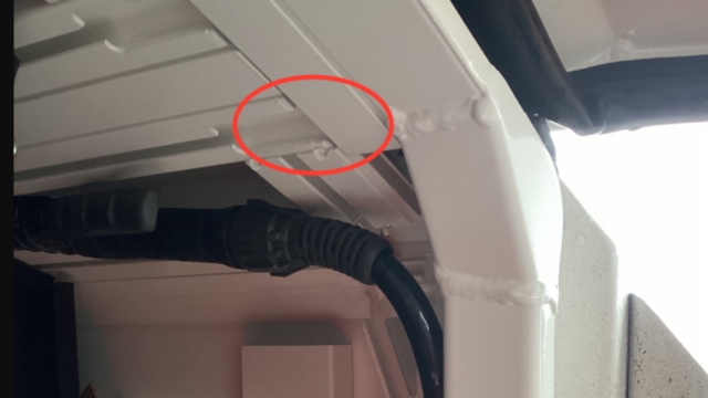 <p>In this instance, the point of ingress needs to be identified and fixed.</p><p><em>If water is dripping in this area, this usually indicates a faulty roof join seal.</em></p><p></p><p></p>