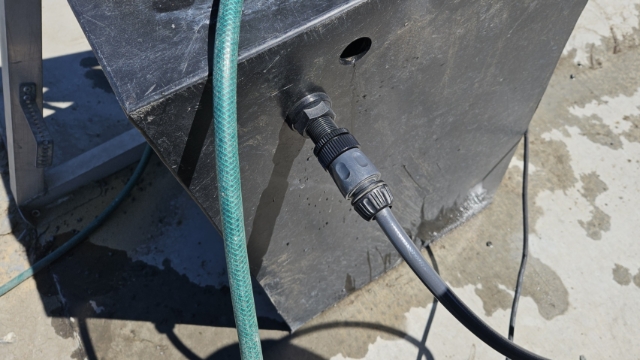 <p>Connect water hose to ballcock</p>