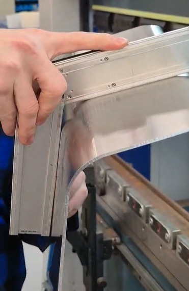 <p>A Gauge can be used to check the angle, And if needed corrections can be made to acheive the correct radius and bend angle. </p>