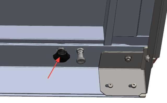 <p>Loosen the Wing-knobs on each side for the lid</p>