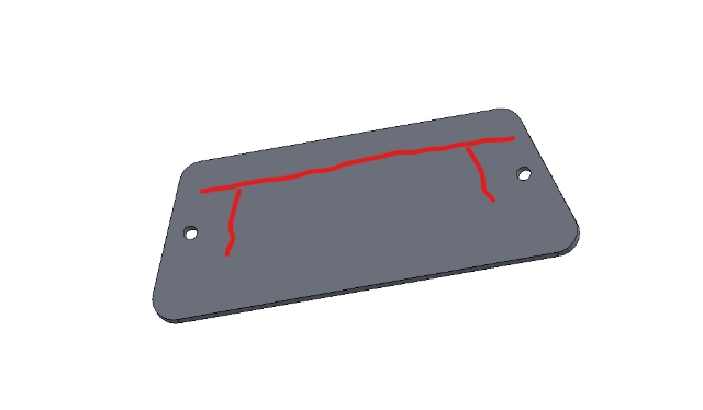 <p>Apply a generous bead of sealer to the blanking plate as shown.</p>