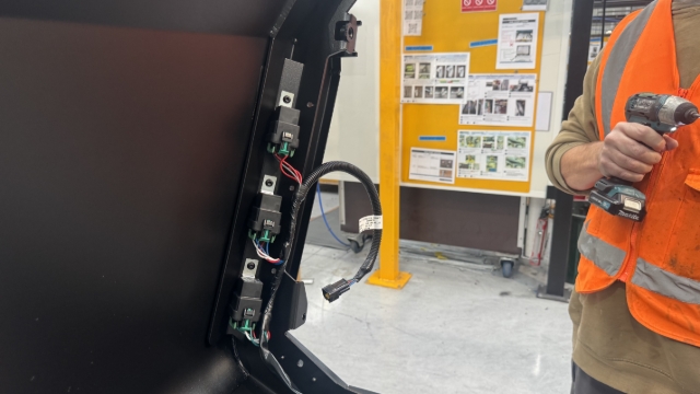 <p>Ensure the relays are pointing in this direction and loom wiring sits to the right.</p>