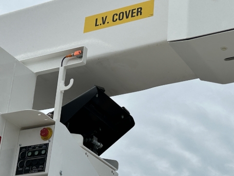 <p>Remove the EWP boom tie-down straps and elevate the upper and lower booms, making sure both booms and the basket are clear of their respective rests. </p><p></p>