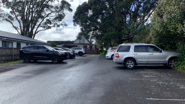 <p>Make your way through the car park towards St Chad's Church</p>