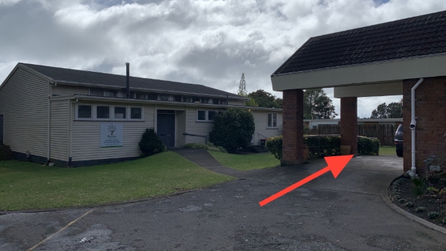 <p>Follow the path to the left of the church</p><p></p>