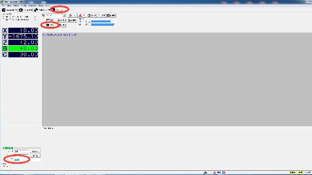 <p><span>In PanelMac go to MDI>ISO, enter "G141"</span></p><p>Enter</p><p>Press the start cycle on the handheld control</p>