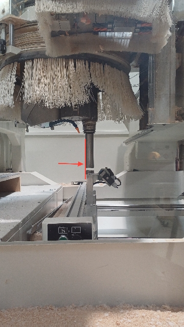<p>Ther first check will be over the round disc. </p><p>This is a visual check to see if the bar looks centered over the disc. </p><p>If it does not look aligned, then stop the cycle. It will need to be mechanically adjusted to within a certain tolerance before this cycle will work. </p>