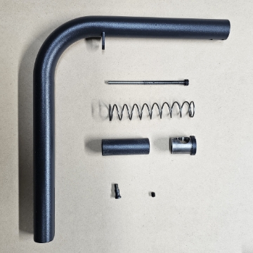 <p>Parts list includes:</p><p></p><ul><li><p>Main Arm Bracket</p></li><li><p>Threaded cap screw</p></li><li><p>Spring</p></li><li><p>Steel Plunger</p></li><li><p>Tube Top Cap</p></li><li><p>Turned net pin</p></li><li><p>Grub screw</p></li></ul><p></p>