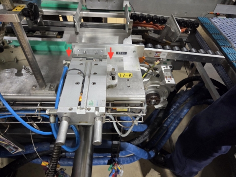 <p>Change parts are located at the change part trolley</p><p>(Ask Operator for change parts if needed)</p><p></p><p>Using an allen key screw 4 x bolts into station</p><p></p><p><strong>17 A & 17 B</strong></p><p></p><p><strong>A & B are on Opposite sides</strong></p><p></p><p><strong>Second pressing station.</strong></p><p></p>
