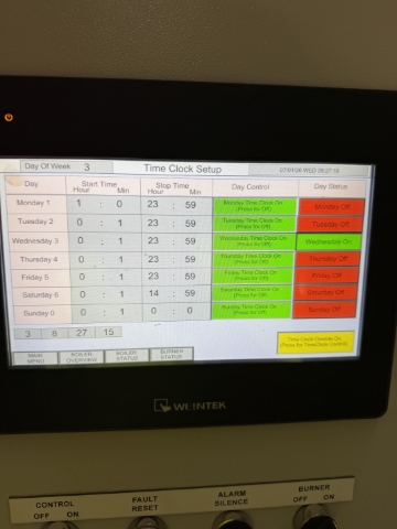 <p>Time clock functions disabled </p>