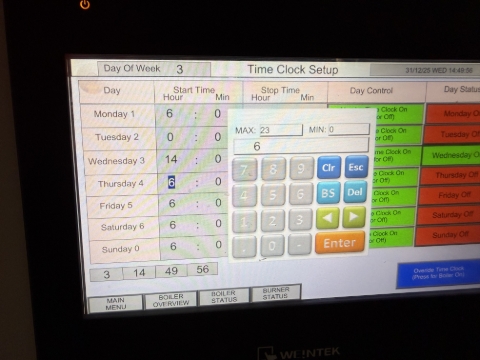 <p>To edit start end time select the hour or minute cell and input the new time. </p>