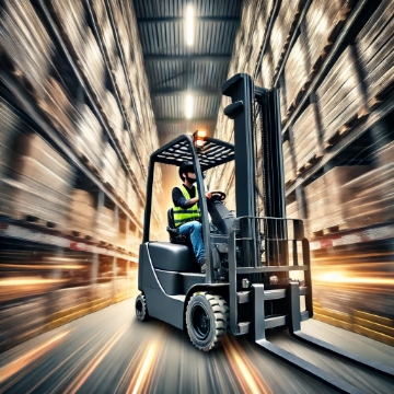 <p>To test the remaining on the checklist, take the forklift for a short drive, honk the horn, turn all the way left, then all the way right, and use the brakes to stop.</p><p>Apply the park brake, if these all work, you're good to go!</p>