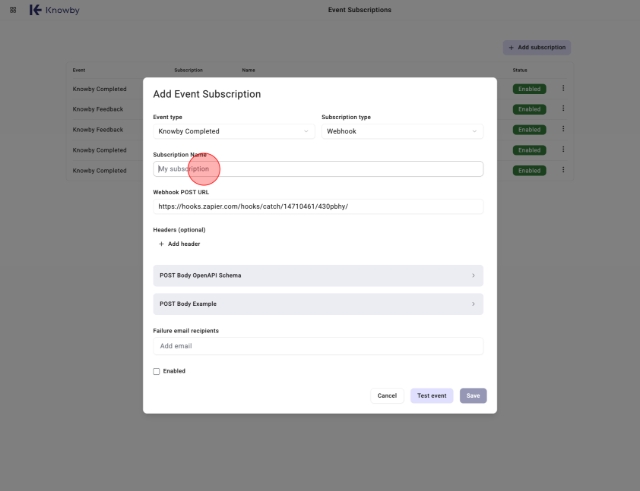 Click "Subscription Name".