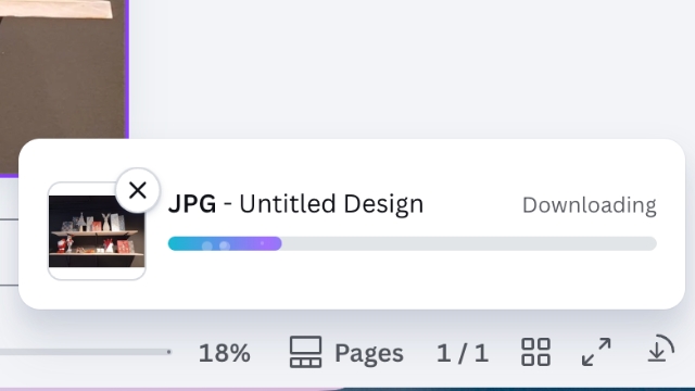 <p>Click the <strong>Download</strong> button.</p><p>Canva will prepare your file and prompt you to save the new .jpg version to your computer. </p><p>That's it! Your HEIC file has been saved as a universally compatible JPG.</p>