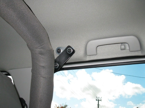 <ul><li><span>Position IRB in vehicle, behind the front seats with top cleats facing rearwards.</span></li><li>Fit “Z” Brackets to IRB and rearmost hole in Threaded Insert Plate.</li></ul>