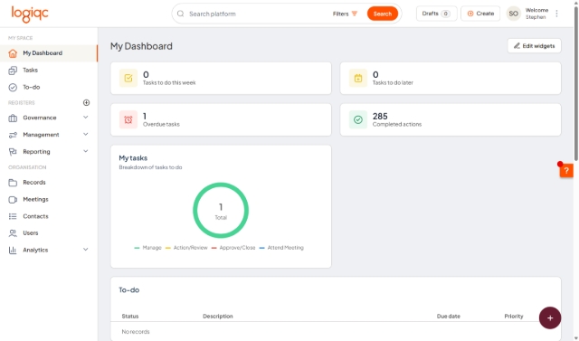 <p>Navigate to: <a target="_blank" rel="noopener noreferrer" href="https://tobwabba.logiqc.com.au/dashboard/cc38d4fc-84d3-4224-84bc-67d3dbfc9b3b">LOGIQC QMS</a></p>