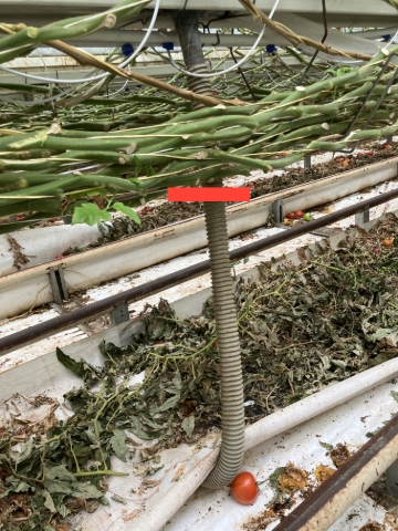 <p>Use approved equipment to trim down co2 flex and re-plumb. </p>