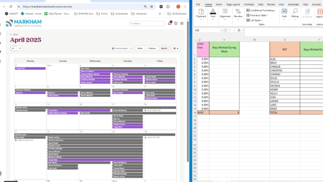 <p>first thing we do is find out how many days each person worked</p><p><br></p><p>First place to look for this is on the Bamboo Calendar, note down how many days each sales rep has been at work</p><p><br></p><p>Next, hav a glance over the Movements chat to check that there wasn't anyone away that wasn't recorded on bamboo.</p><p><br></p><p>Put this into the excel </p><p><br></p>