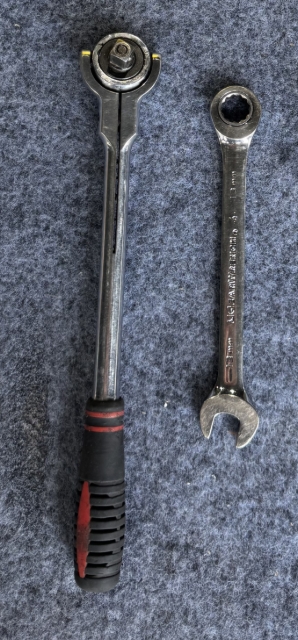 <p>Tools required for installation:</p><p></p><ol><li><p>13mm Socket w/ Wrench</p></li><li><p>13mm spanner</p></li><li><p>12mm Socket or Spanner</p></li></ol><p></p>
