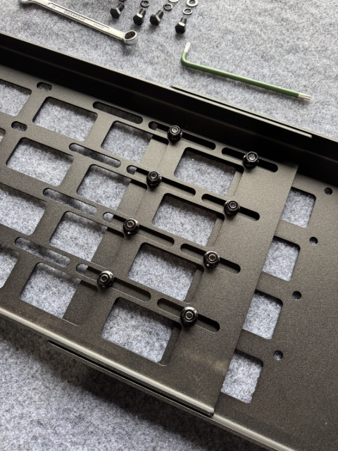 <p>Your panel should look like this pre-fitting to the tub rack.</p>