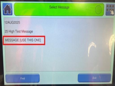 <p>Tap on the product required to run.</p>