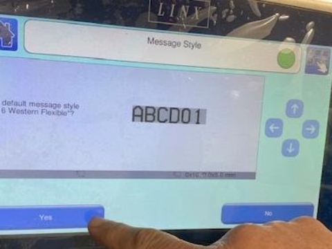<p>A message will appear on the screen “use default message style” followed by the style of writing.</p><p></p><p>If you wish to change the style, select “No” if you are happy with the style select “Yes” and proceed to the next step.</p>