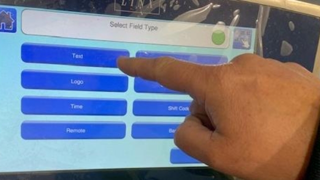 <p>To add text to your message, select the “text” button.</p><p></p><p>Then type in the text you want your message to have.</p><p></p><p>For example: BEST BEFORE</p>