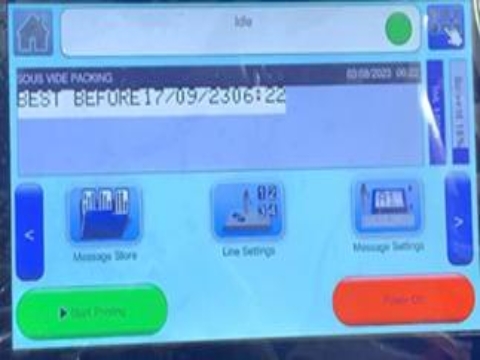 <p>Troubleshooting</p><p>Dots on date
to spread out/
font needs to
be
larger/smaller</p><p>Pause the line then select ‘Line Settings’.</p>