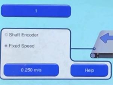 <p>In the pop-up screen change the line
speed, to increase the speed to make font
smaller and decrease the speed to make
font larger.</p>