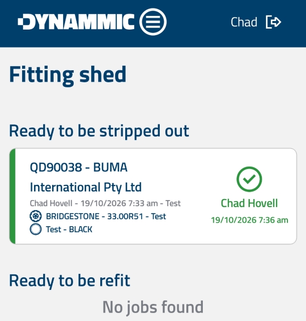 <p><strong>​View Timestamp Confirmation</strong></p><p>After selecting <strong>YES</strong>, the screen will refresh to show the updated job record displaying the date and time timestamp.</p>