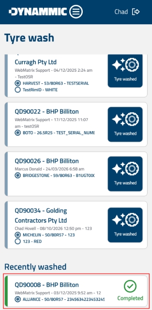 <p><strong>View Timestamp Confirmation</strong></p><p>After selecting <strong>YES</strong>, the screen will refresh to show the updated job record displaying the date and time timestamp.</p>