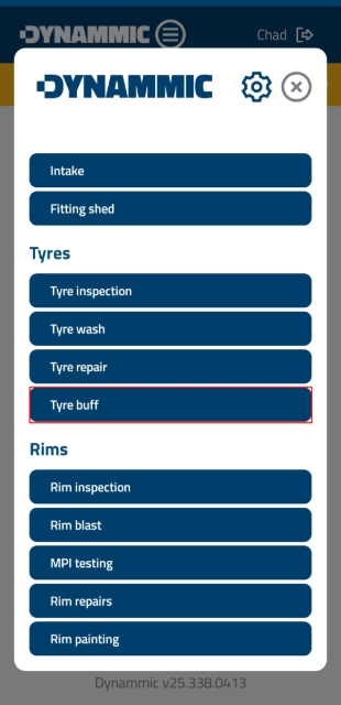 <p><strong>Select Job for Buffing</strong></p><p>Under the <strong>Ready for buffing</strong> list, locate the target Quote Number card and tap <strong>Buff</strong>.</p>