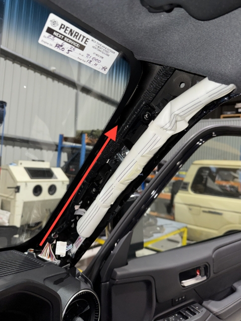 <p>We recommend running the wiring along the pre-existing harness and route through the A-pillar panel. You will need to align the OTA panel and drill a hole underneath to allow for the wiring and connections to be hidden.</p>