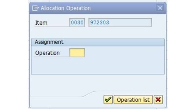 <p>Enter (or Lookup) required materials with Catalog #. Clicking on Enter will populate the Description, Stock Location and Plant.  When you select the stock part you want, you will be asked to associate it to an Operation Item (if there is more than 1 operation). You can look it up from the request screen.</p>
