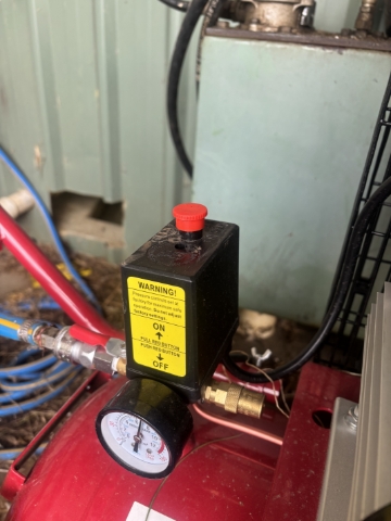 <p>There are two reset switches.</p><p>this is the first one, if the red button is up then its fine.</p>