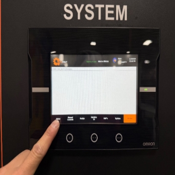 <p>Step 23: Press the ‘HOME’ tab on HMI<br></p>