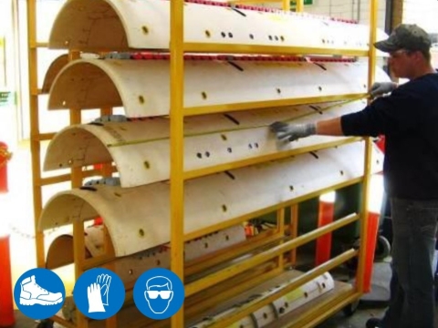 <p>Measure length the the of die. This will determine required size of Coffin box.</p>
