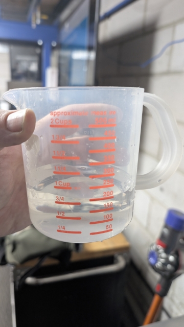 <p>With a measuring jug, measure how many millimeters the unit is creating in 60 seconds. </p><p>Pentair recommends placing a sticker on the inside of the cover with this information to communicate with technicians that may work on the unit</p><ul><li><p>Milliliters per minute. </p></li><li><p>Incoming TDS</p></li><li><p>Outgoing TDS</p></li></ul><p></p>