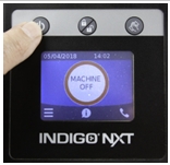 <h1>8. Press the POWER button.</h1><p></p><p>After the sanitizing cycle is complete, press the power button to return to making ice</p>