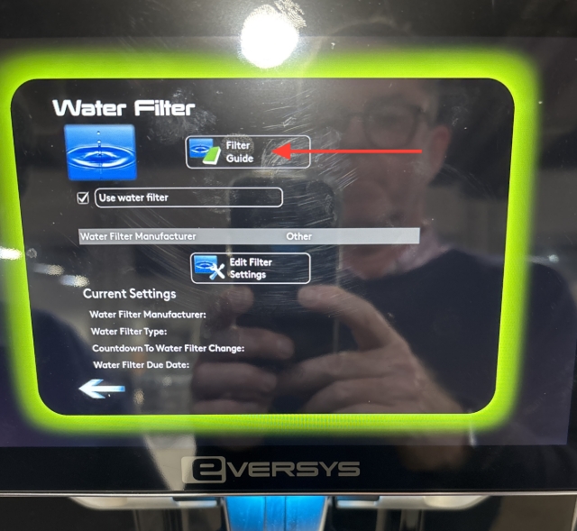 <p>Press filter guide icon from the top of the screen</p>