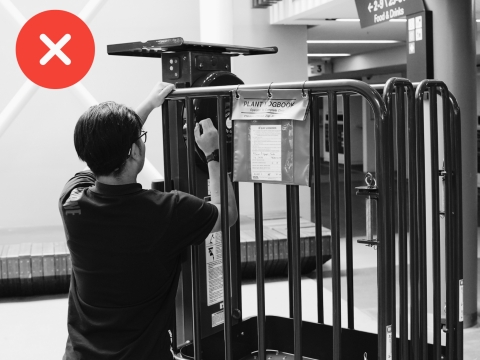 <h1>Final Notes</h1><p></p><ul><li><p><strong>NEVER Operate </strong>the wheel <strong>from outside</strong> the basket. The plant is spring loaded and without weight in the basket it will be violently propelled upward.</p></li></ul><p></p><ul><li><p>The <strong>basket </strong>can hold a total of <strong>150kg</strong> of weight (this includes the weight of tools and equipment).</p></li></ul><p></p><ul><li><p>The <strong>tool tray</strong> at the front of the basket can hold a maximum of <strong>15kg</strong></p></li></ul><p></p>