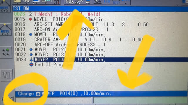 <p>This is the “Change” screen. Top and bottom bars are Blue. Notice bottom left corner is says “Change”</p>