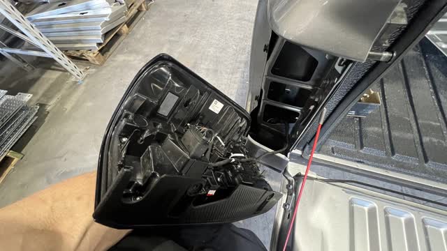 <p>Pull the tail light directly back to pop it out of the tub</p>