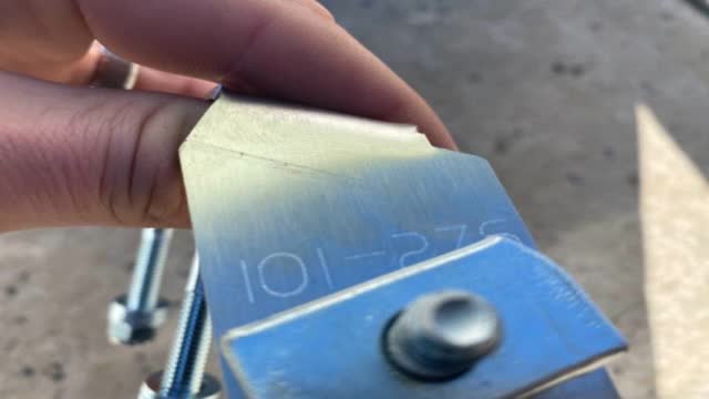 <p>Laser etched with “101-276”</p>
