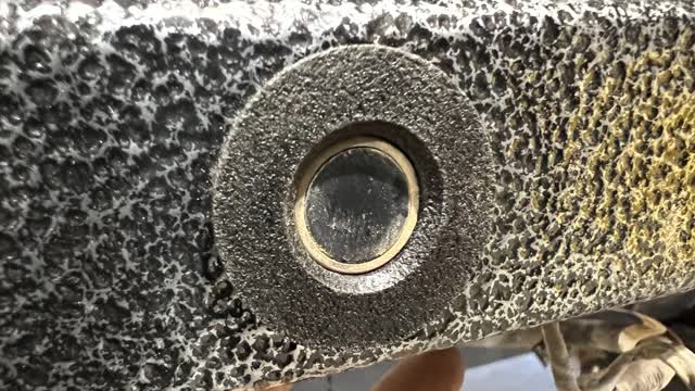 <p>It should look like this. Noticed that the white plastic boot is not pinched. It is even all the way around the sensor.</p>