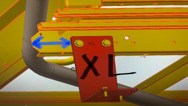 <p>Front mount is marked “XL” and is 112mm</p>
<p>(From front of chassis rail to front of mount)</p>