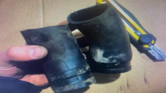 <p>Should look like this when cut.</p>
<p>We will reuse the the "elbow" section (not the straight section)</p>