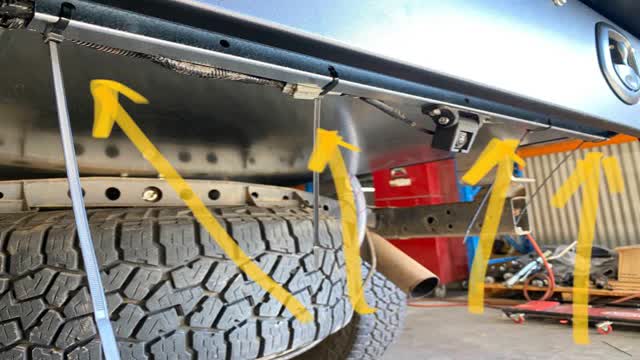 <p>Zip tie neatly</p>