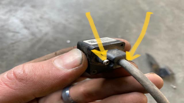 <p>Refit original screws</p>