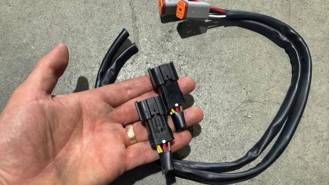 <p><strong>Wiring Harness</strong></p>
<p>No "Plug and Play" wiring harness is currently avaialble. Create a "Universal Harness" by getting any harness and trimming the vehicle specific plugs off it.</p>
<p>Whoever does the install on this vehicle will manually wire this harness to the vehicle</p>